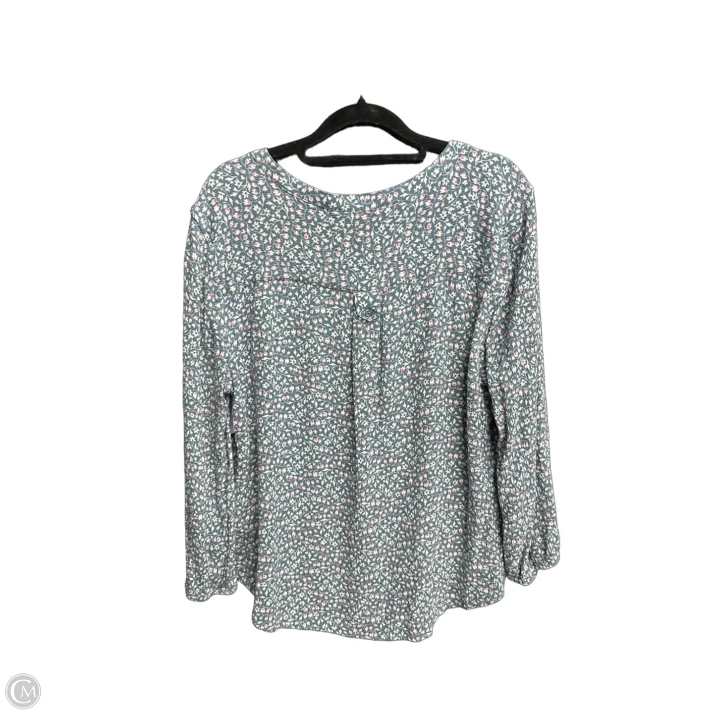 Top Long Sleeve By Market & Spruce In Floral Print, Size: Xl