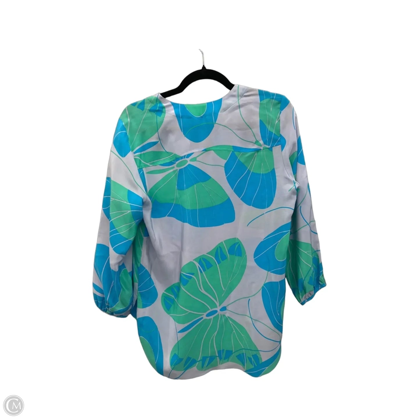 Top 3/4 Sleeve By Amanda Uprichard In Floral Print, Size: S