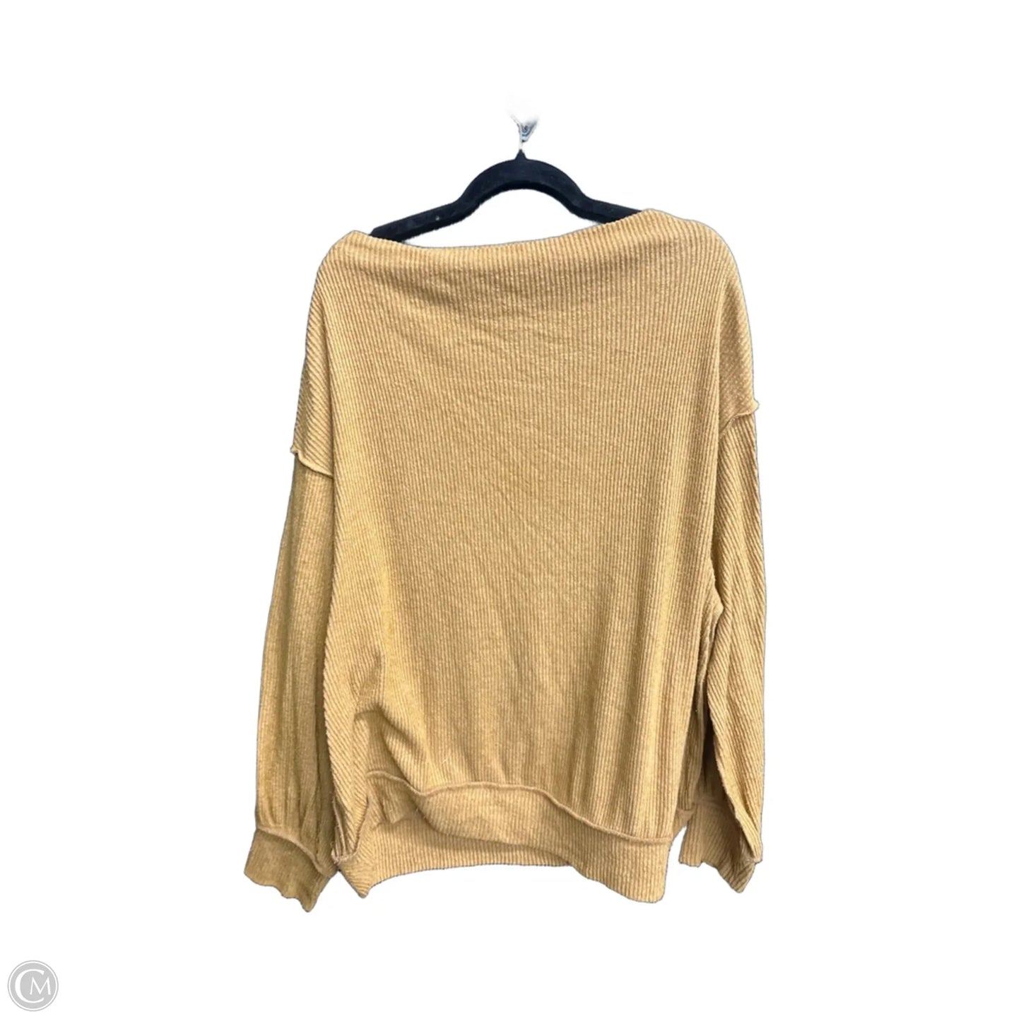 Top Long Sleeve By We The Free In Yellow, Size: S