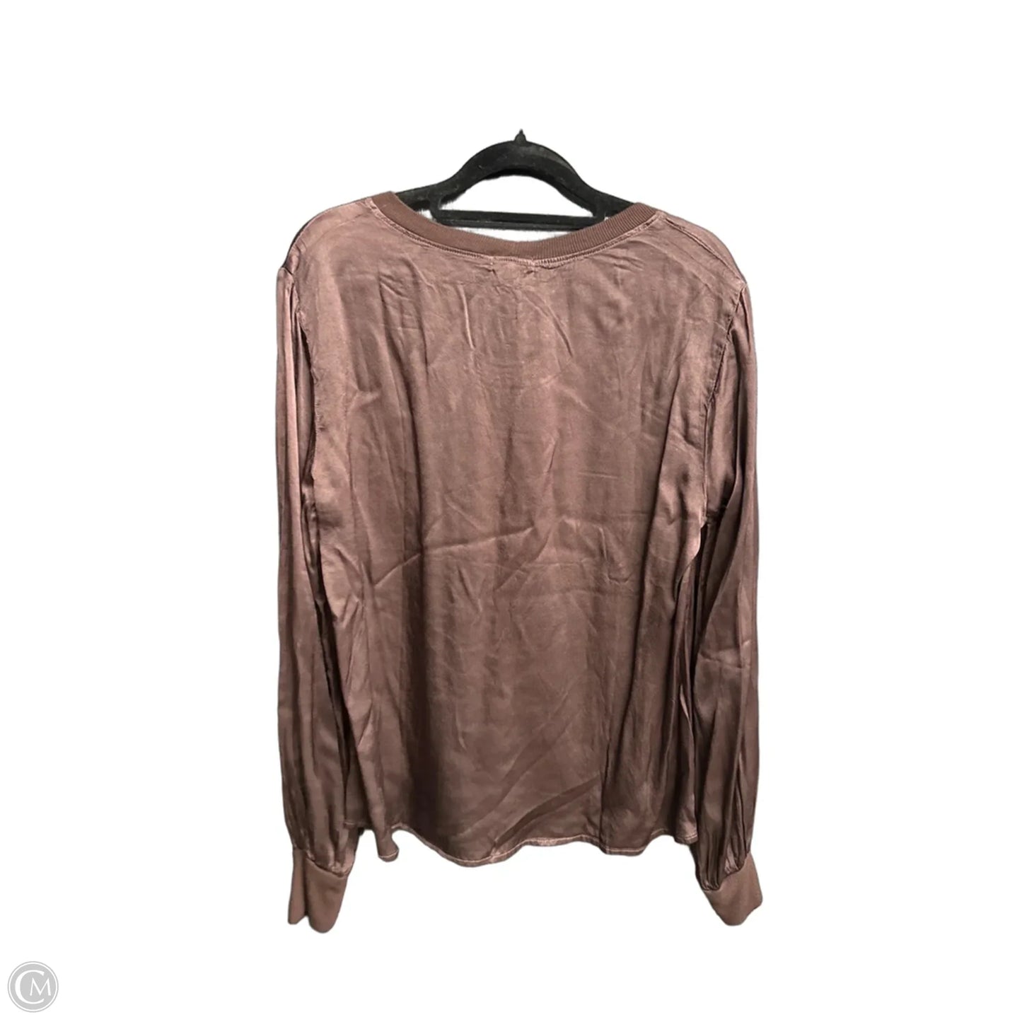 Top Long Sleeve By Clothes Mentor In Brown, Size: S