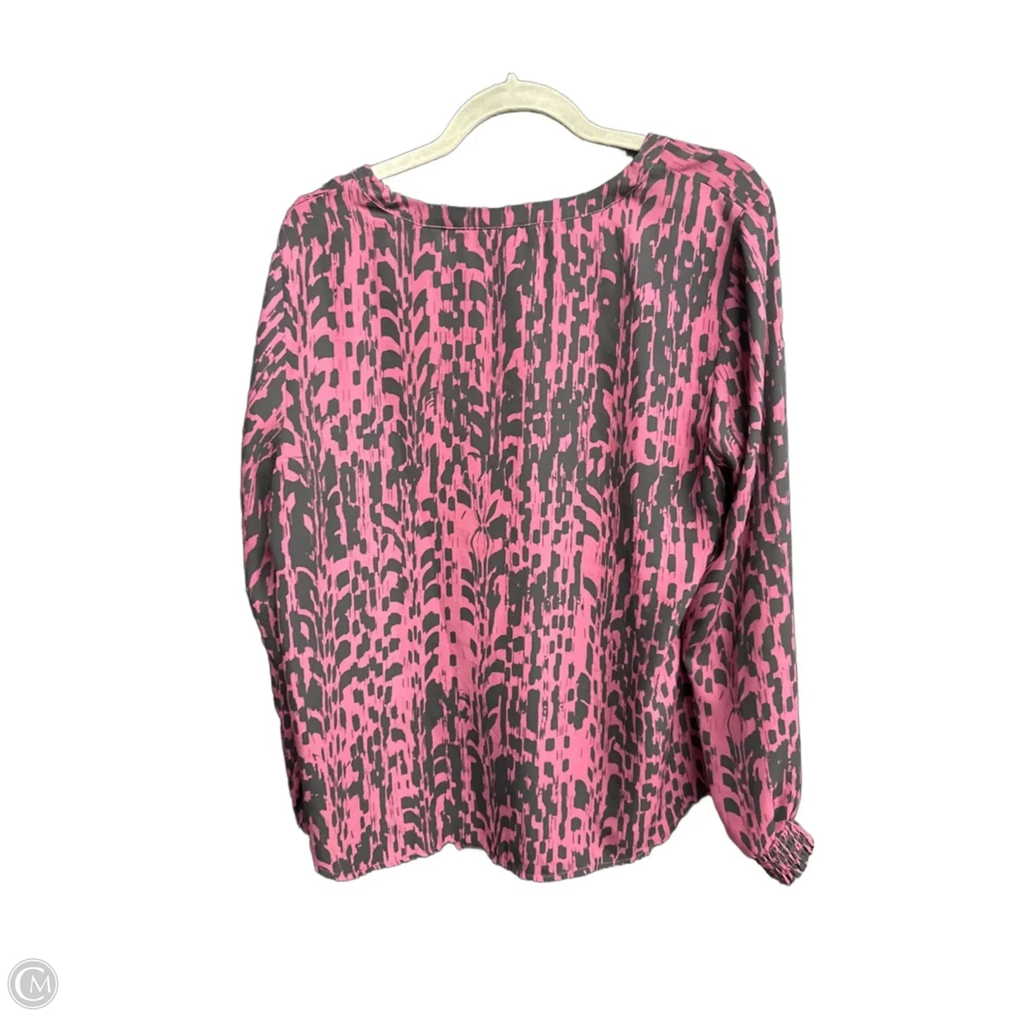 Top Long Sleeve By Apt 9 In Black & Purple, Size: M