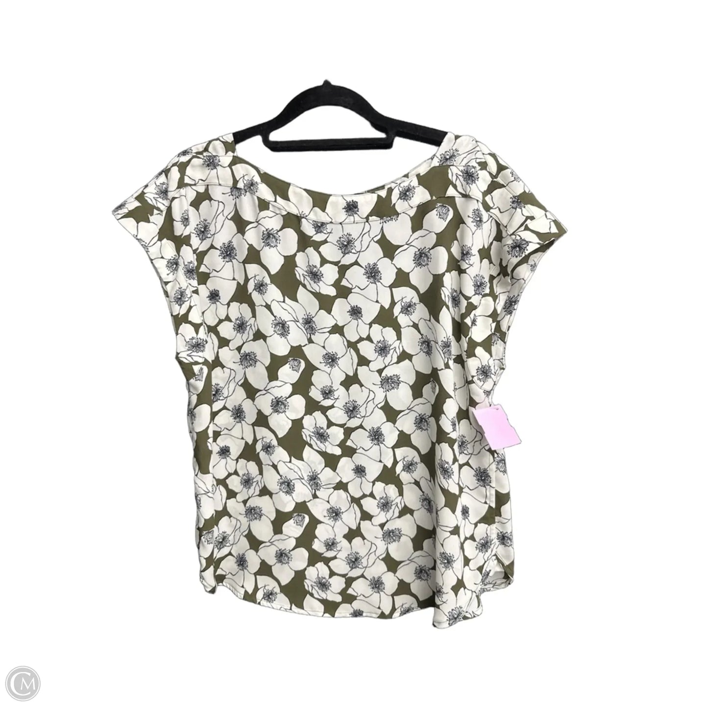 Top Short Sleeve By Ann Taylor In Floral Print, Size: S