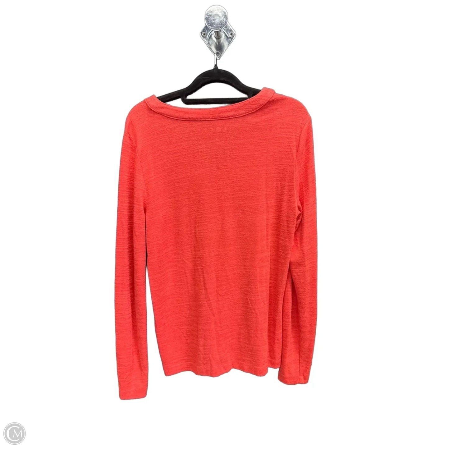 Top Long Sleeve By Loft In Red, Size: M