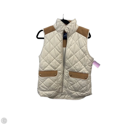 Vest Puffer & Quilted By Lauren James In Cream, Size: S