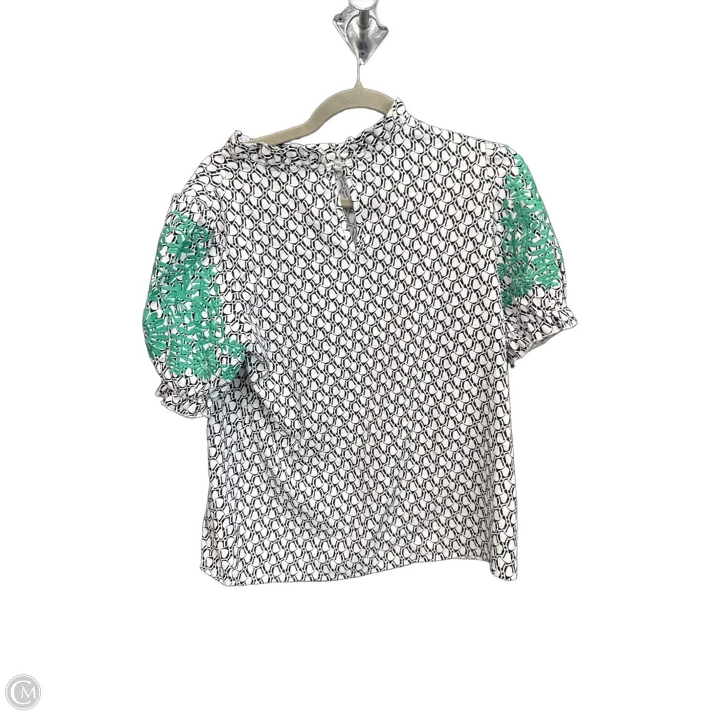 Top Short Sleeve By Clothes Mentor In Black & White, Size: S