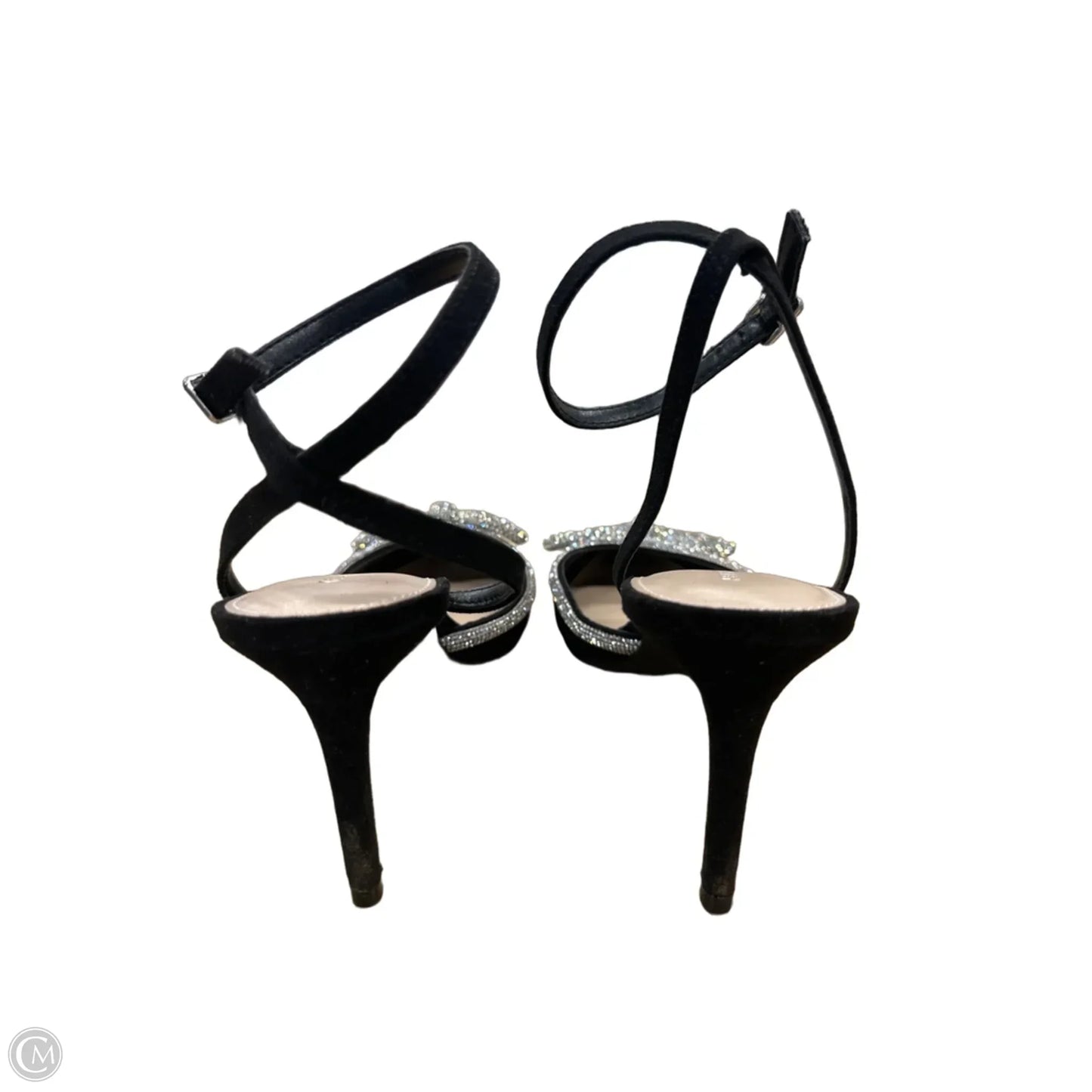 Shoes Heels Stiletto By Kelly And Katie In Black & Silver, Size: 7