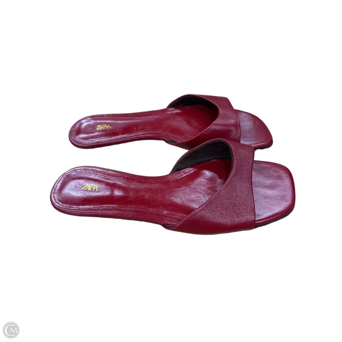 Sandals Flats By Zara In Red, Size: 6.5