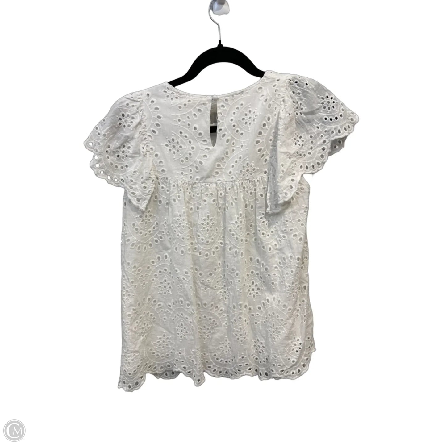 Top Short Sleeve By Vanilla Bay In White, Size: S