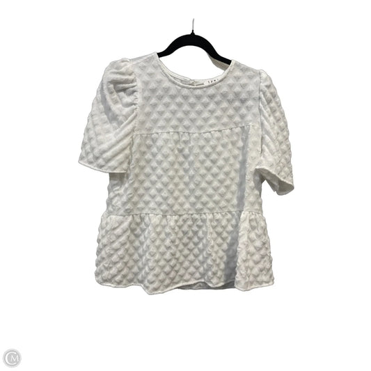 Top Short Sleeve By Thml In White, Size: S