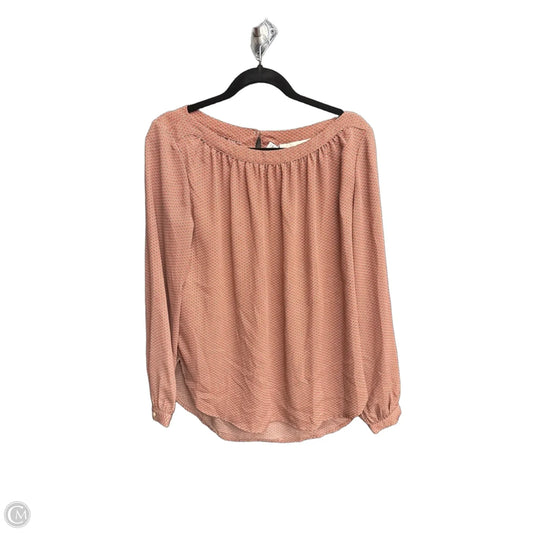 Top Long Sleeve By Loft In Multi-colored, Size: M