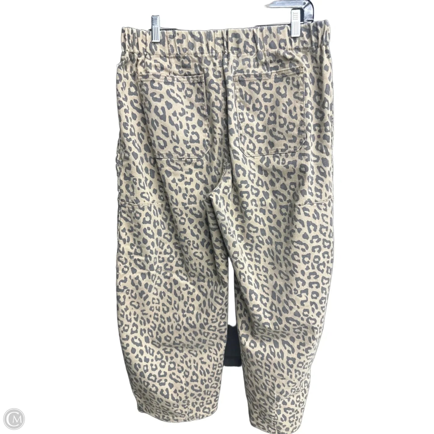 Jeans Wide Leg By Shein In Leopard Print, Size: 14