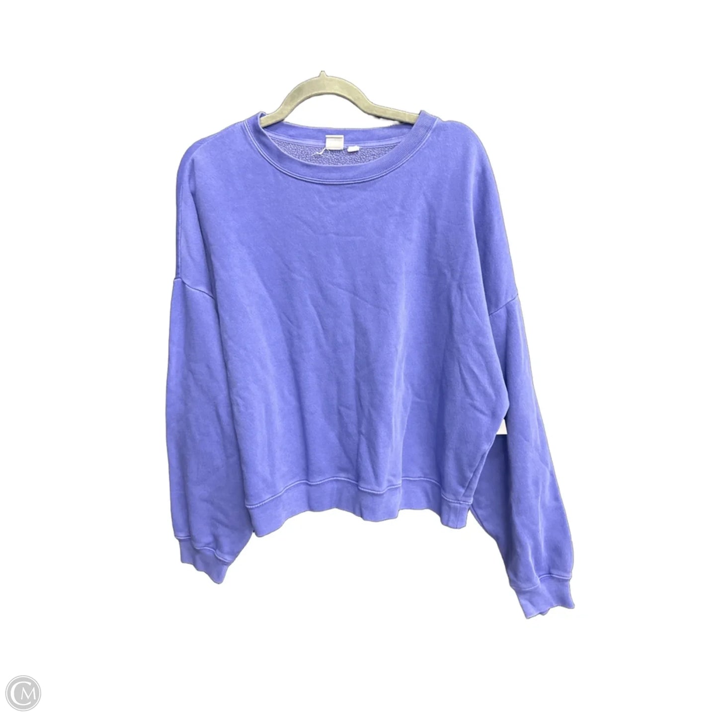 Sweatshirt Collar By Gap In Blue, Size: L