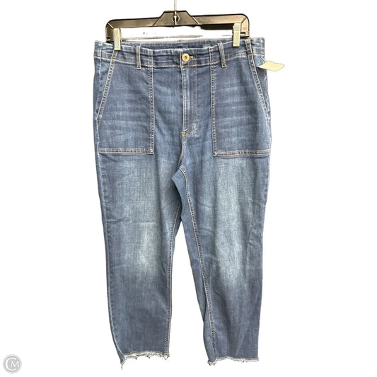 Jeans Cropped By J. Jill In Blue Denim, Size: 14