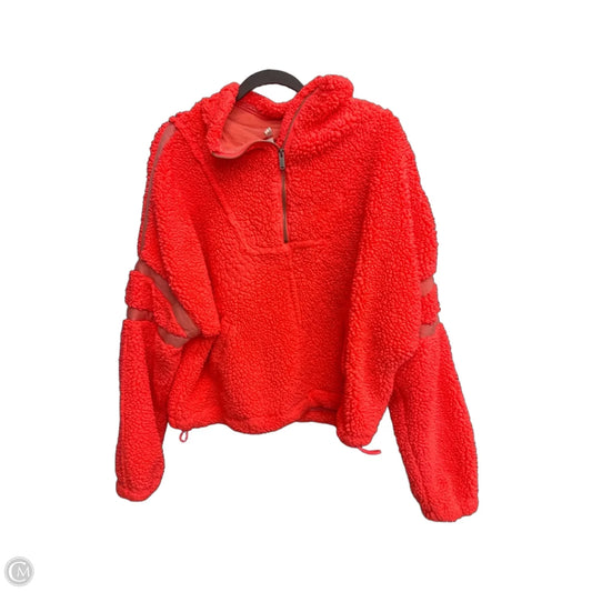 Athletic Sweatshirt Collar By Free People In Coral, Size: L