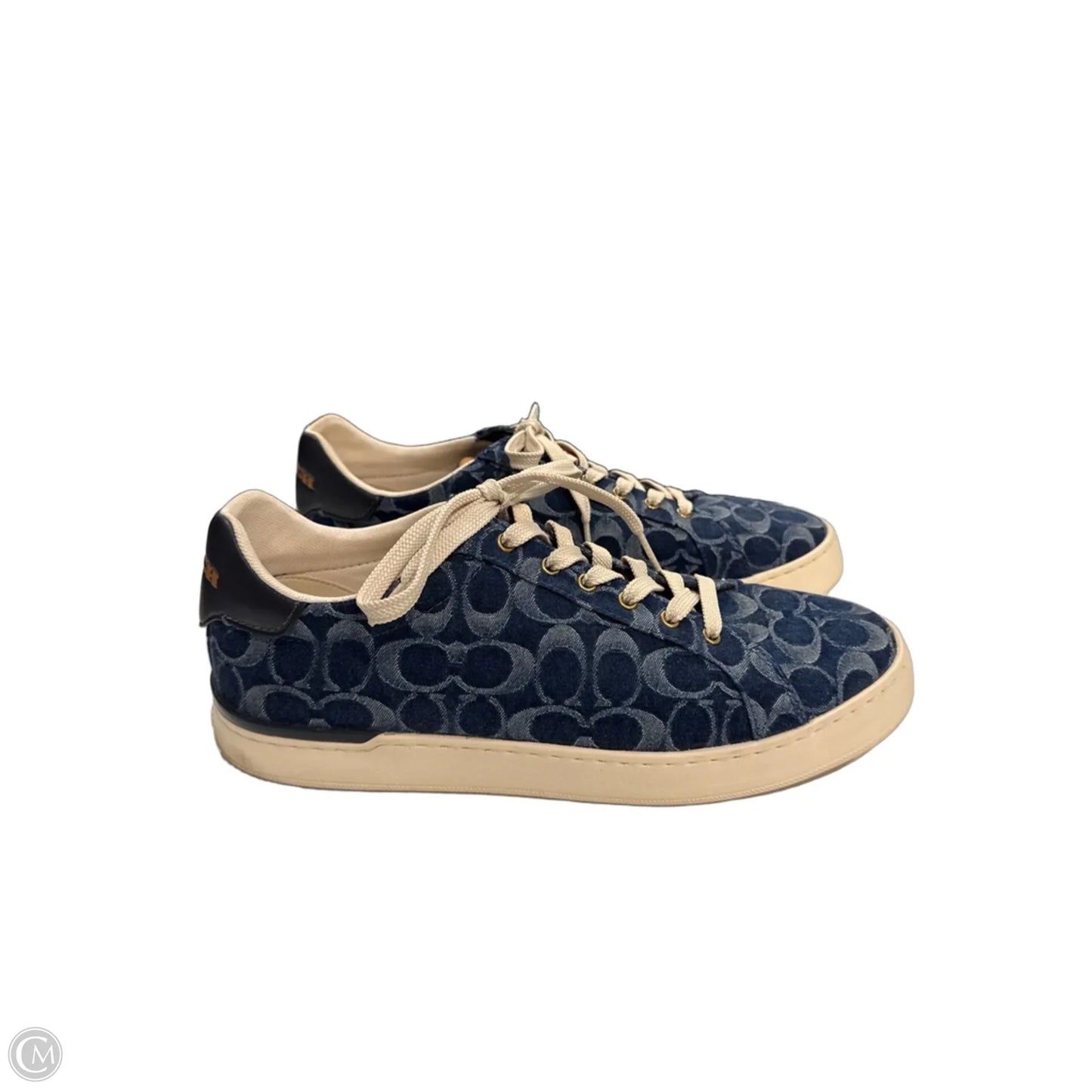 Shoes Designer By Coach In Blue Denim, Size: 11.5