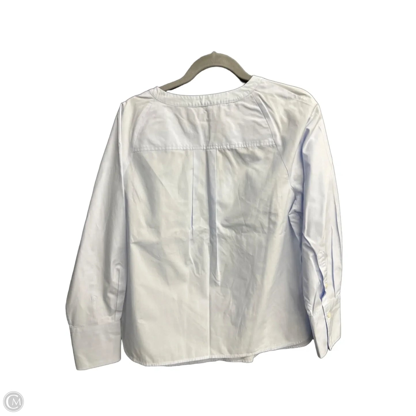 Top Long Sleeve By Banana Republic In Blue, Size: L