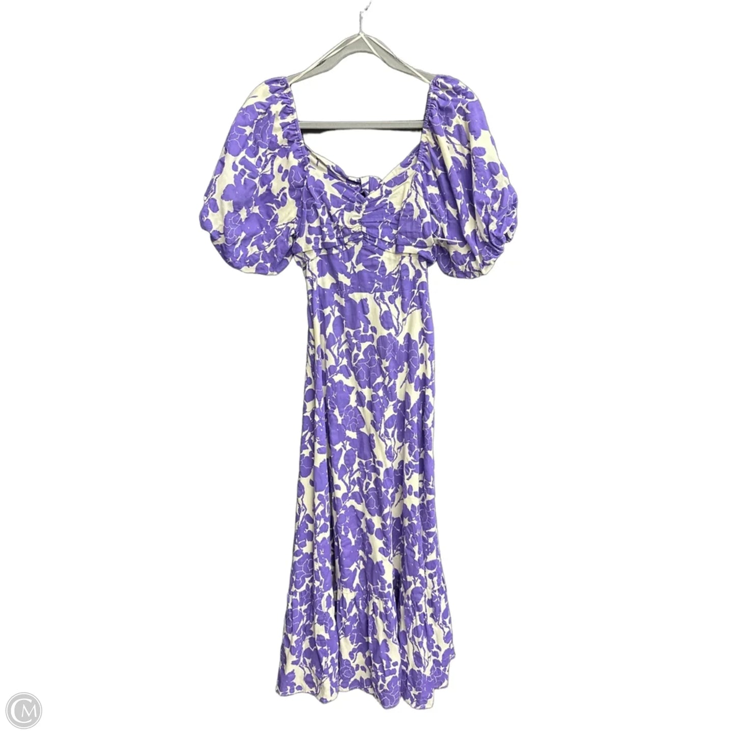 Dress Casual Maxi By Clothes Mentor In Purple & White, Size: S