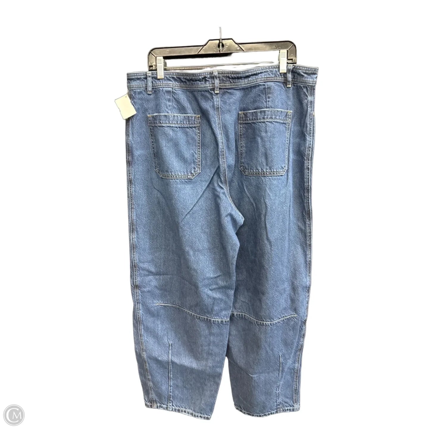 Jeans Straight By Loft In Blue Denim, Size: 14