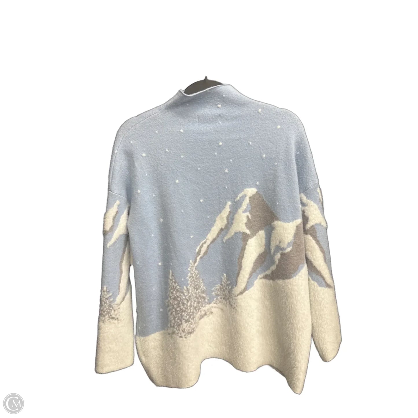 Sweater By Rachel Zoe In Blue & White, Size: Xl