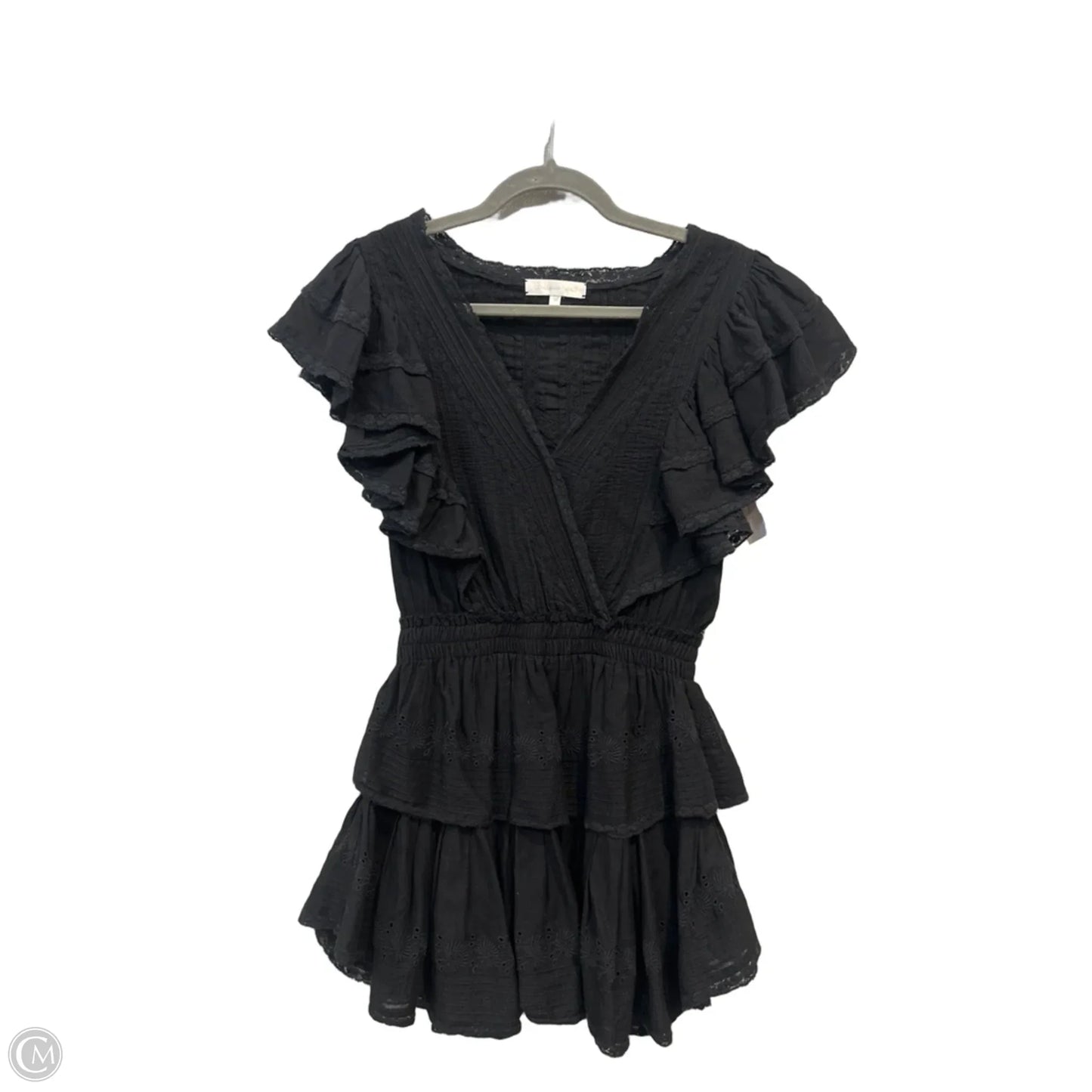 Dress Casual Short By Loveshackfancy In Black, Size: Xs