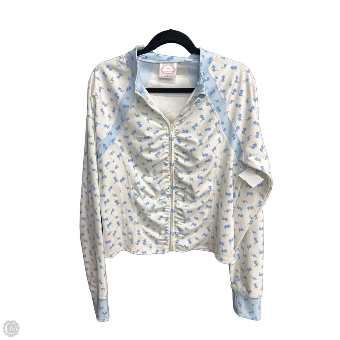 Athletic Jacket By Clothes Mentor In Floral Print, Size: Xl