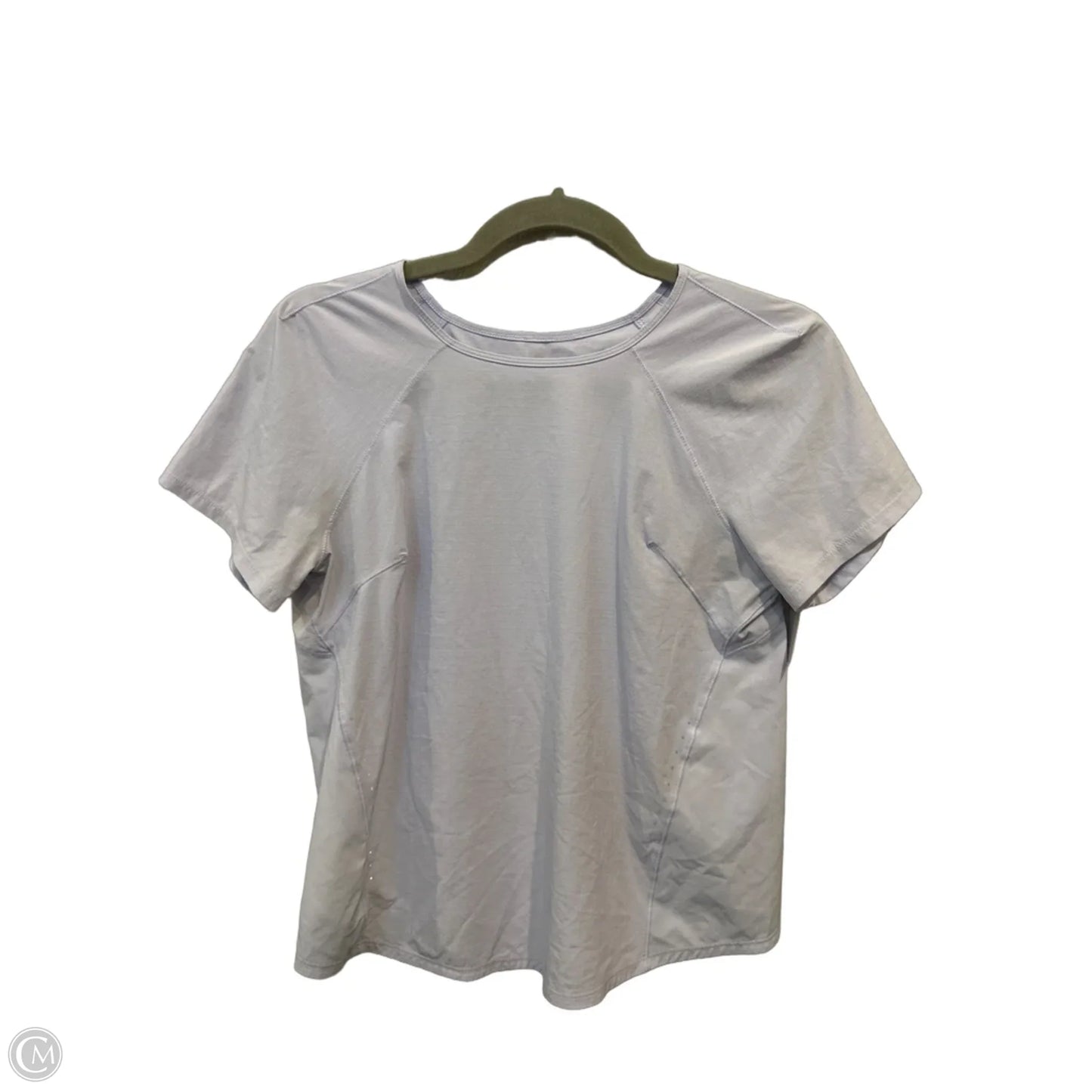 Athletic Top Short Sleeve By Lululemon In Purple, Size: S