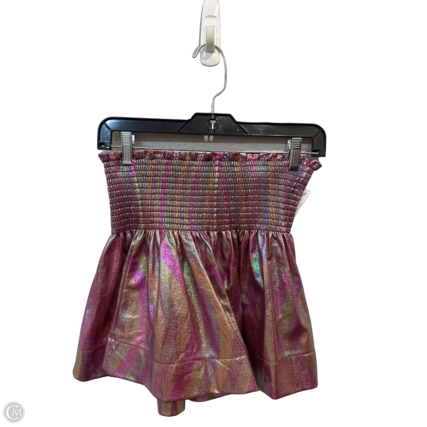 Shortalls By Clothes Mentor In Rainbow Print, Size: Xs