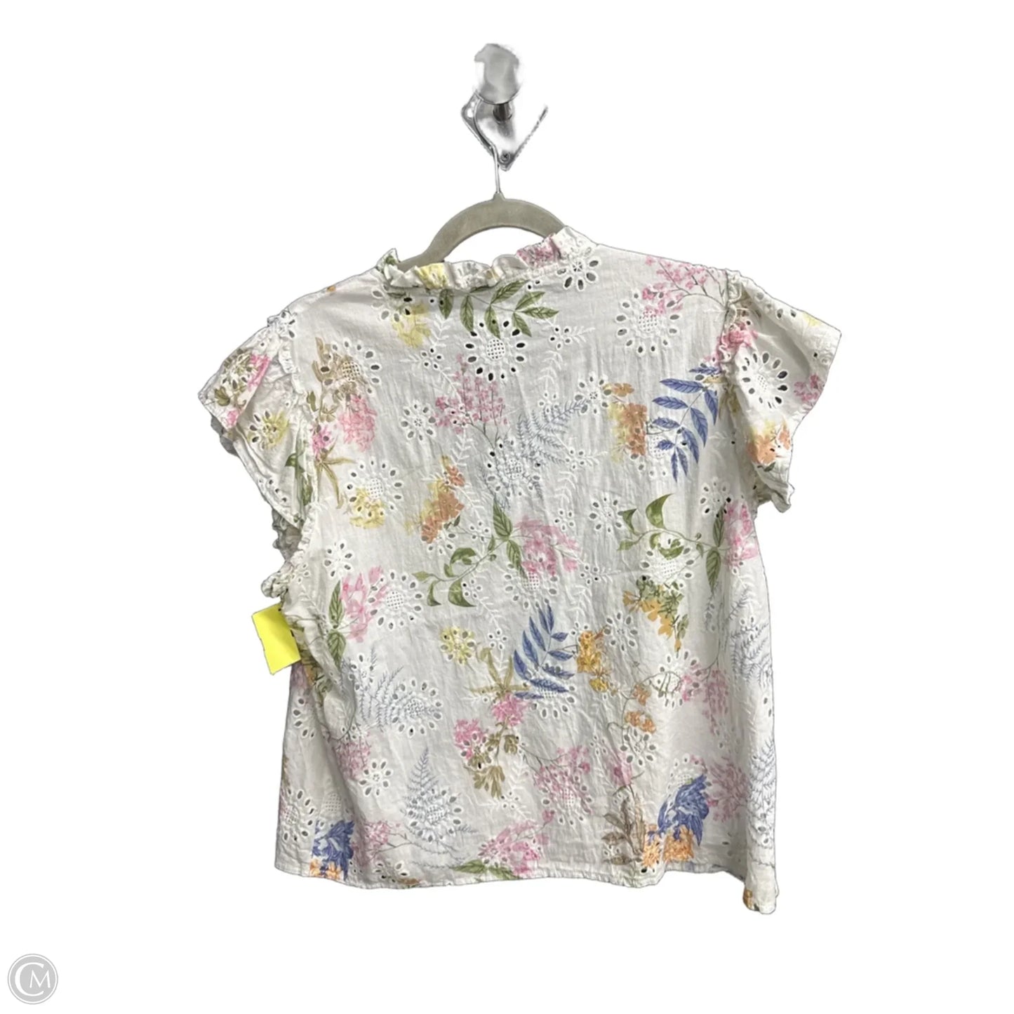 Top Sleeveless By Solitaire In Floral Print, Size: Xl