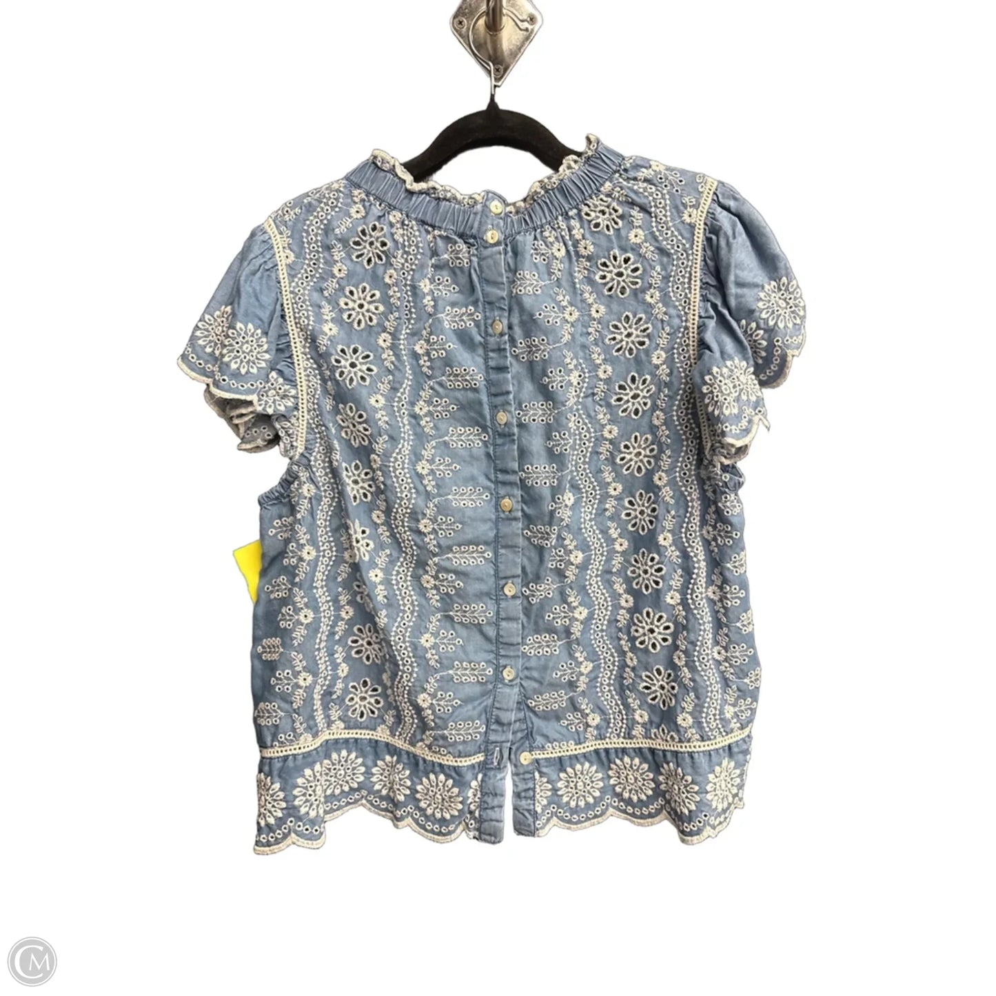 Top Sleeveless By Clothes Mentor In Blue & White, Size: Xl