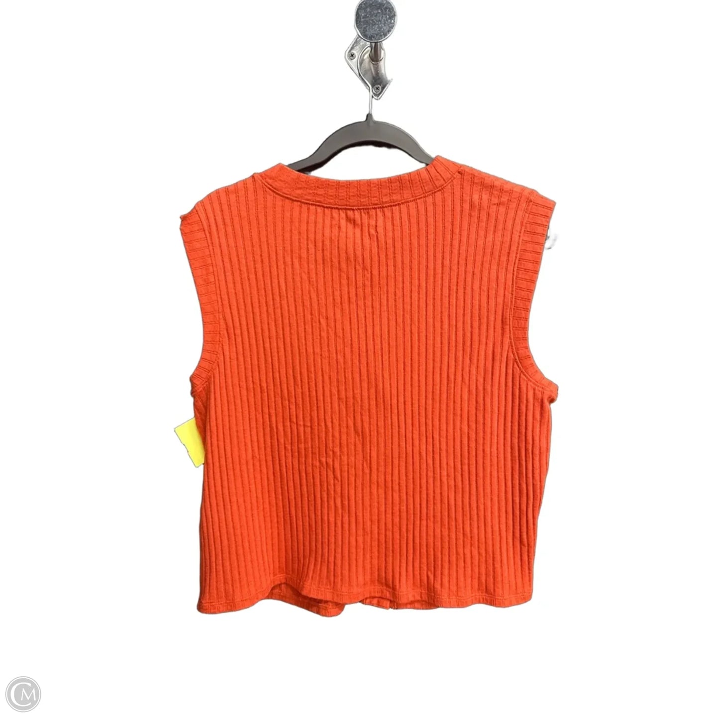 Top Sleeveless By Madewell In Orange, Size: Xl