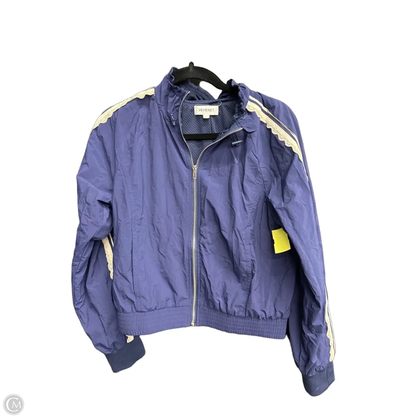 Jacket Windbreaker By Veveret In Navy, Size: S