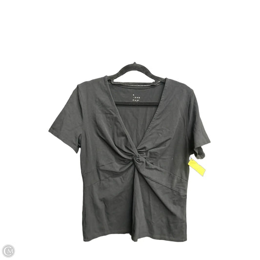 Top Short Sleeve By A New Day In Black, Size: M