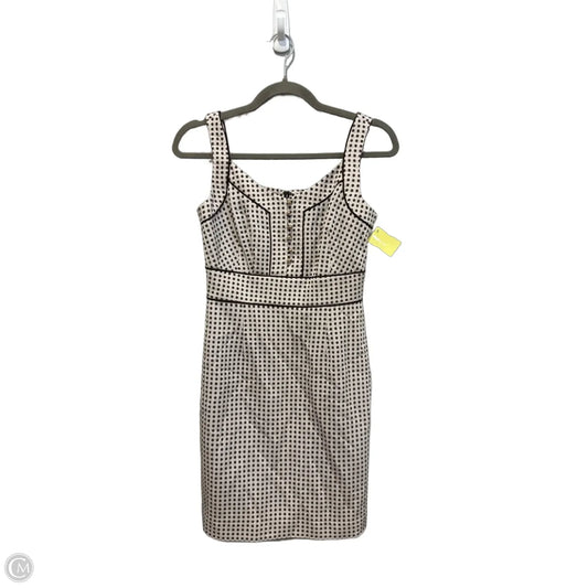 Dress Casual Midi By Antonio Melani In Brown & White, Size: 2