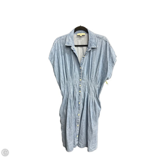 Dress Casual Short By Loft In Blue Denim, Size: L