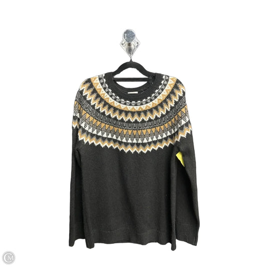 Sweater By Talbots In Black & Brown, Size: M