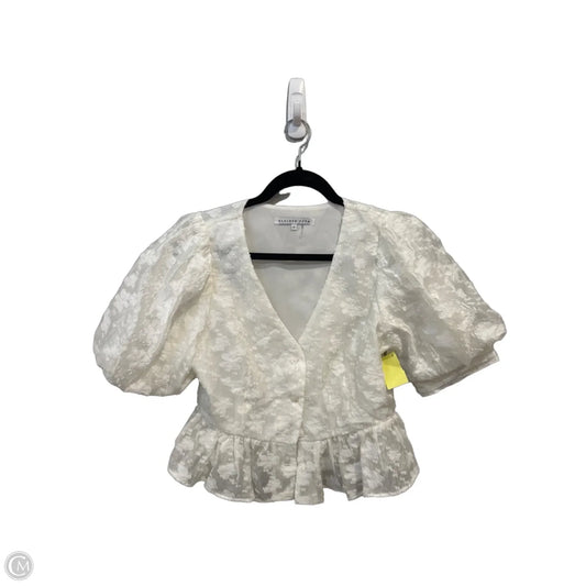 Top Short Sleeve By Endless Rose In White, Size: S