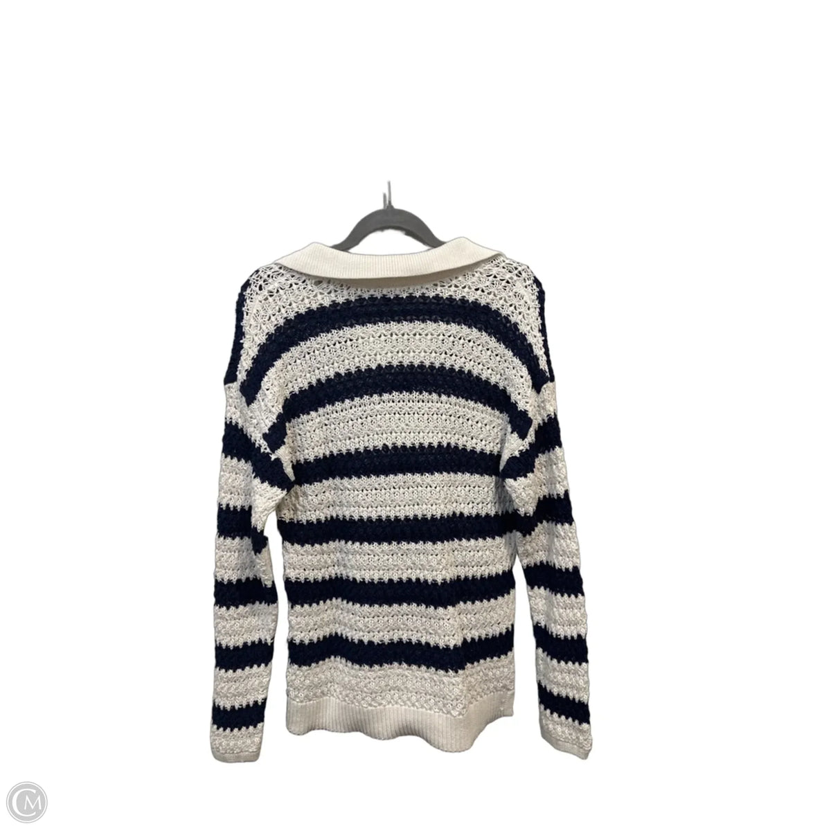 Sweater By Talbots In Striped Pattern, Size: M