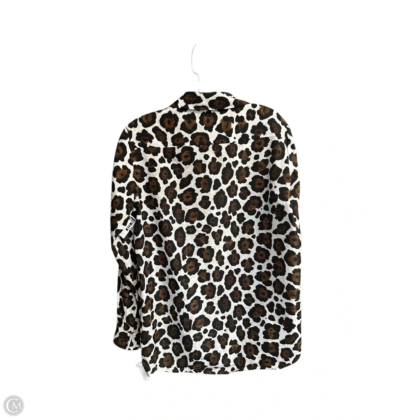 Top Long Sleeve By Michael By Michael Kors In Animal Print, Size: Xs
