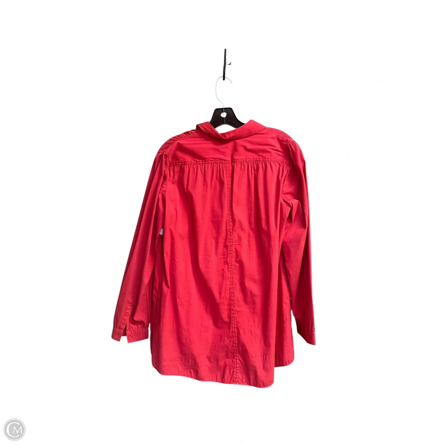 Top Long Sleeve Designer By Lafayette 148 In Orange, Size: S