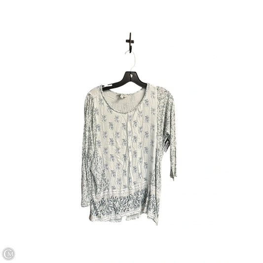 Top Long Sleeve By Lucky Brand In Floral Print, Size: S