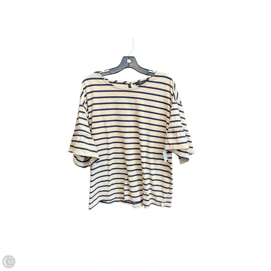 Top Short Sleeve By J. Crew In Striped Pattern, Size: Xl