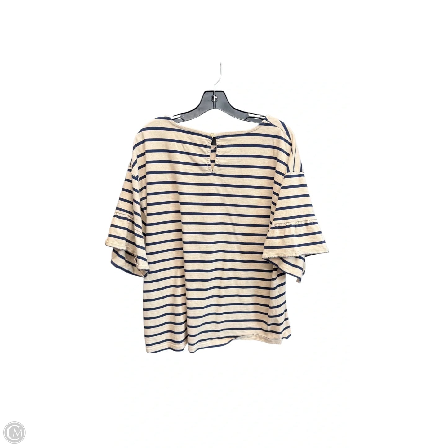 Top Short Sleeve By J. Crew In Striped Pattern, Size: Xl