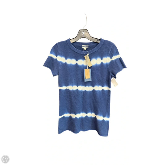 Sweater Short Sleeve By J. Crew In Blue, Size: S