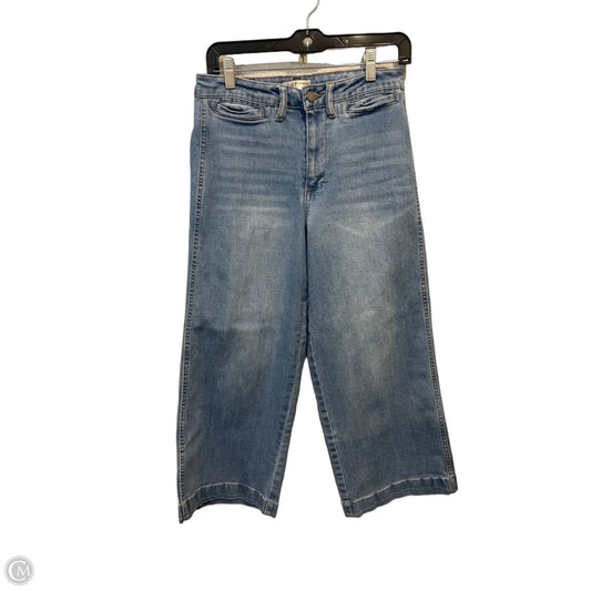 Jeans Cropped By Oat In Blue Denim, Size: 6