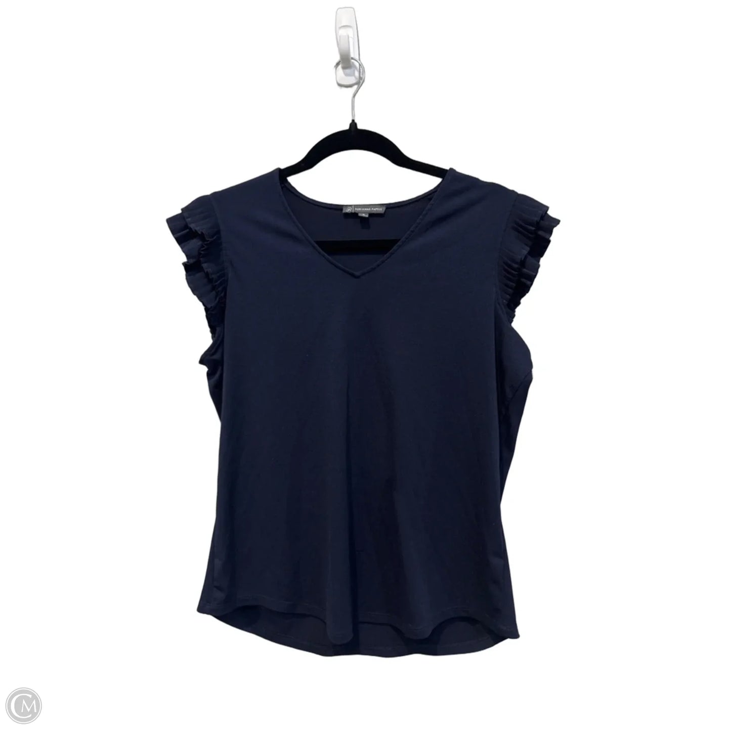 Top Sleeveless By Adrianna Papell In Navy, Size: M