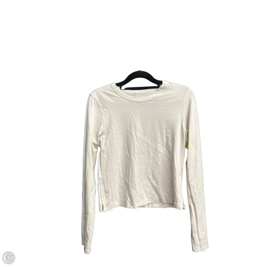 Athletic Top Long Sleeve Crewneck By Lululemon In Cream, Size: Xs