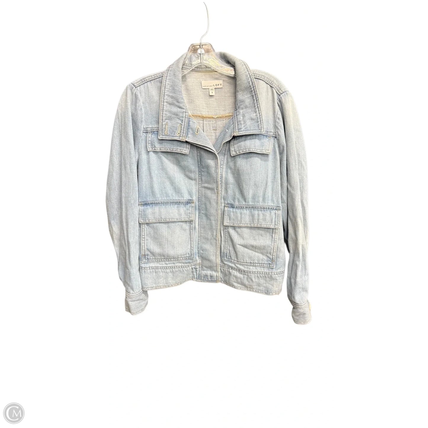 Jacket Denim By Loft In Blue Denim, Size: S