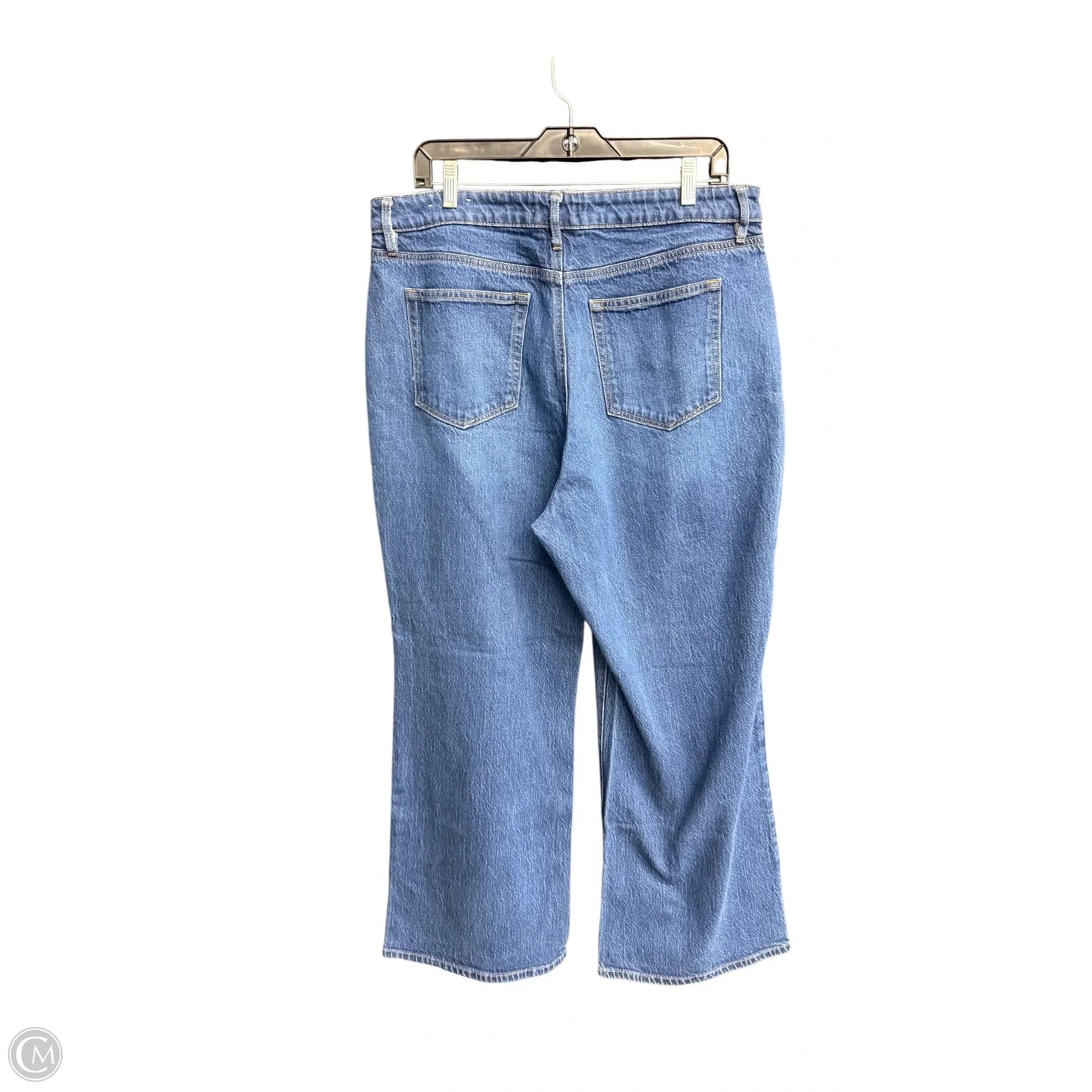 Jeans Straight By Loft In Blue Denim, Size: 14