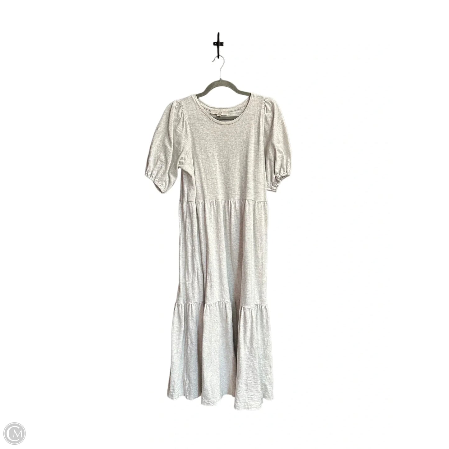 Dress Casual Maxi By Loft In Grey, Size: M