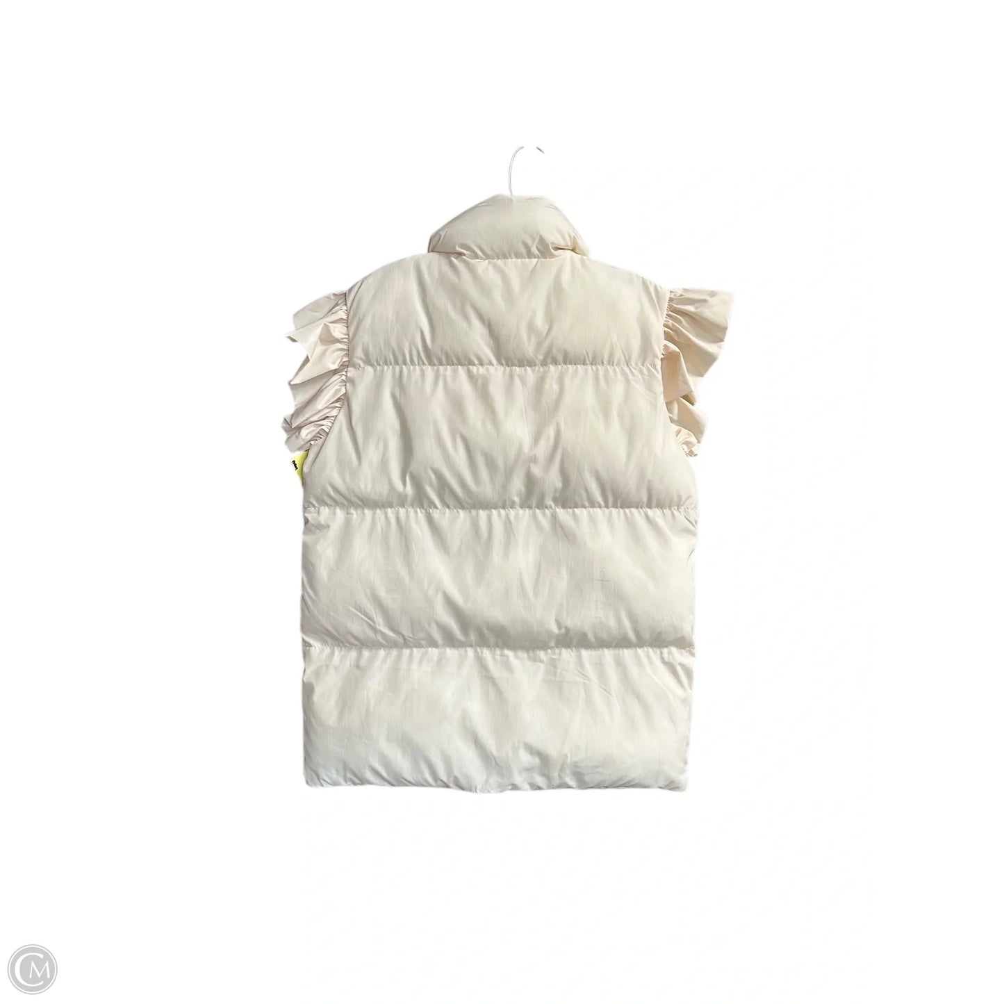 Vest Puffer & Quilted By Bucketlist In Cream, Size: S
